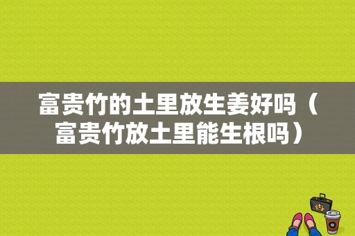 富貴竹的土里放生姜好嗎（富貴竹放土里能生根嗎）